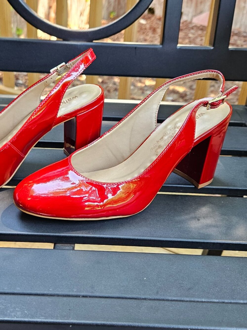Walking Cradles RED GENUINE PATENT LEATHER - Made in Brazil